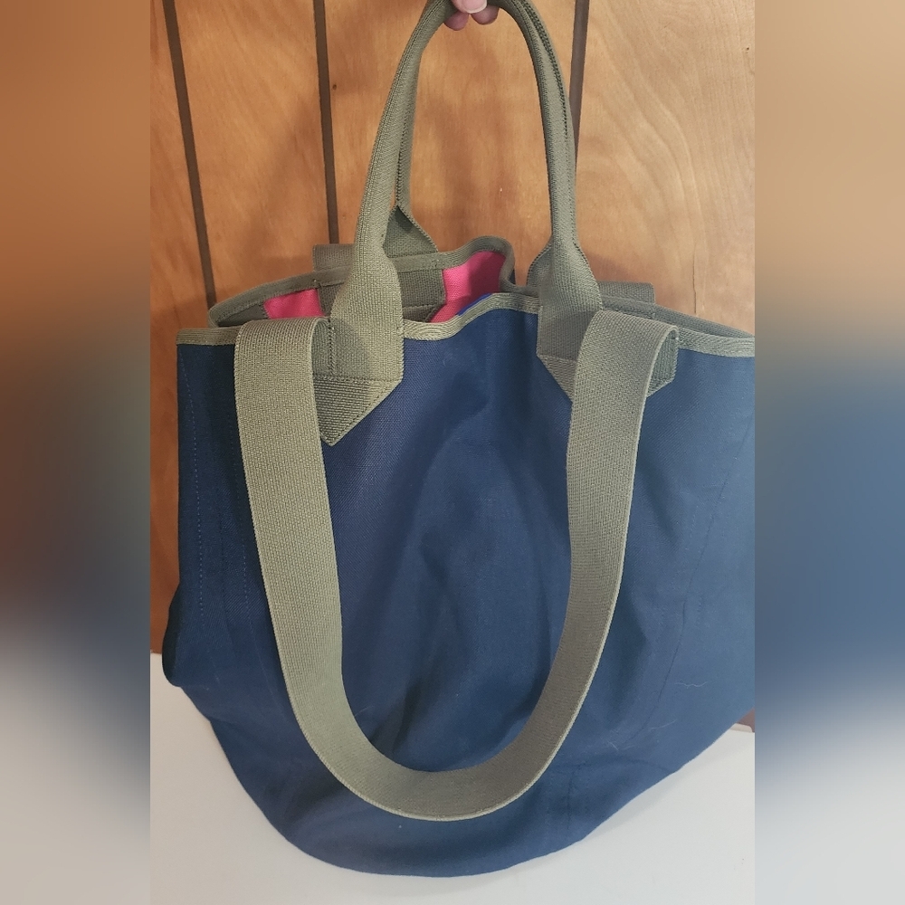 Rothy's Pink and Olive Tote Bag - Picture 9 of 11